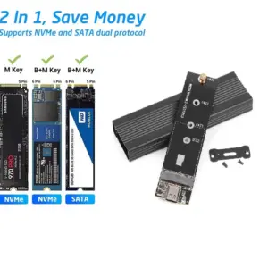 Transparent M.2 SSD Enclosure with USB 3.2 8 S3ad30ccb49e64bcb837eb1d1776fb1acI