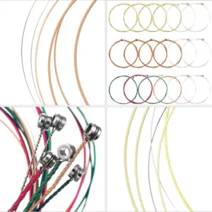 Colorful Acoustic Guitar Strings Set for Various Guitars 12 S3b378c6b87914219b3f36fefe11c81121