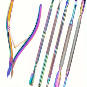 Rainbow Stainless Steel Manicure Tool Set