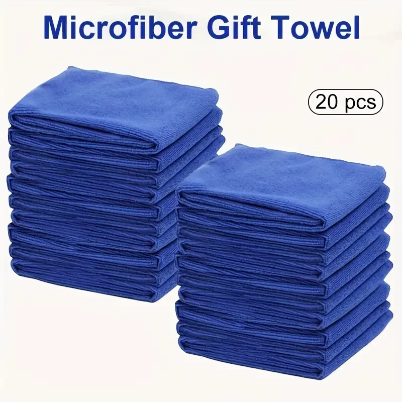 Bright Blue Microfiber Cleaning Towels 30x30cm (Pack of 10) 6 Bright Blue Microfiber Cleaning Towels 30x30cm (Pack of 10) - Image 6