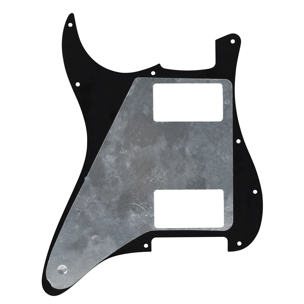 Black 3-Ply HH Guitar Pickguard for Electric Guitars 5 Black 3-Ply HH Guitar Pickguard for Electric Guitars - Image 5