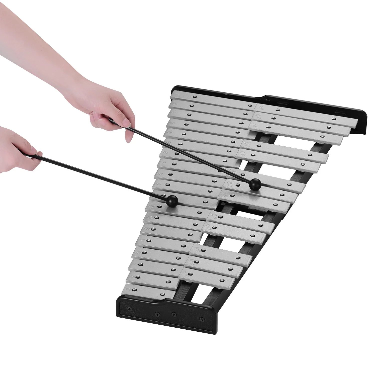 Silver 32-Note Diatonic Glockenspiel 4 Silver 32-Note Diatonic Glockenspiel - Image 4