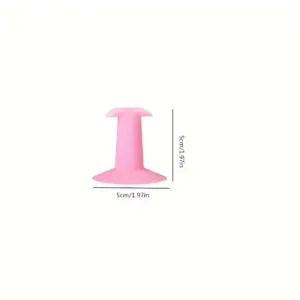 Pink Plastic Nail Support Stand for Manicures