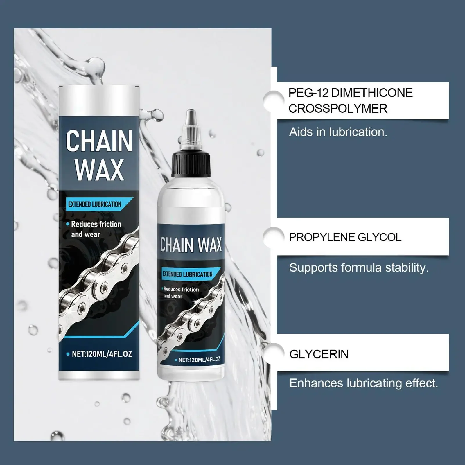 Wax-Based Bike Chain Lubricant 120ml 6 Wax-Based Bike Chain Lubricant 120ml - Image 6