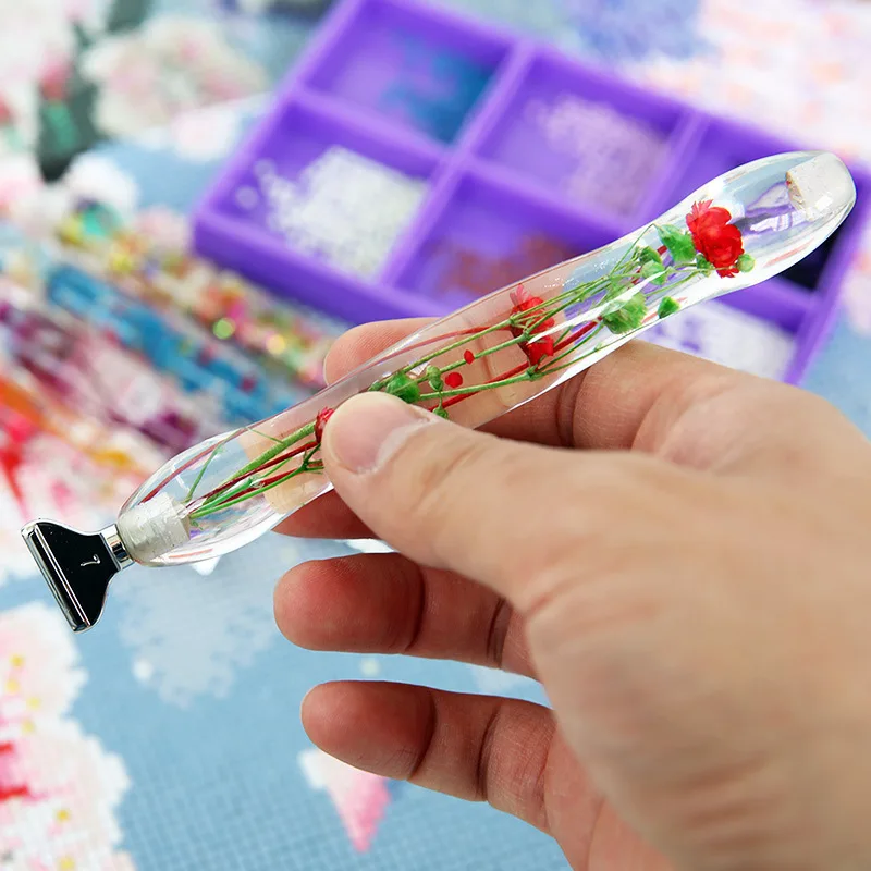 Sparkling Crystal Flower Resin Drill Pen 4 Sparkling Crystal Flower Resin Drill Pen - Image 4