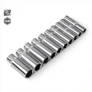 3/8 Inch Deep Socket Set 19 pcs CRV 12 S3d7eec3228c04b4d94803421a7649a2aC