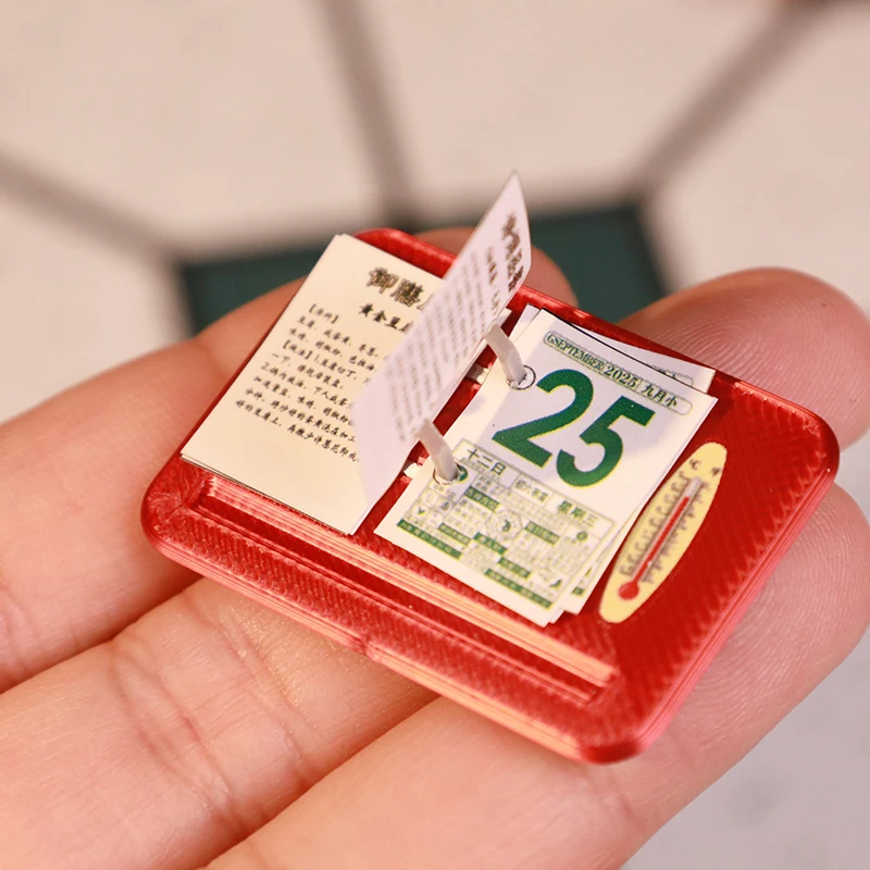 Miniature Dollhouse Calendar Scene Accessory 4 Miniature Dollhouse Calendar Scene Accessory - Image 4