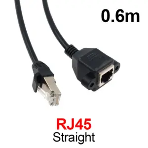 Black RJ45 Ethernet Extension Cable - 0.3m to 1.5m 17 S3db4393883014e089bb2112b5a27399di