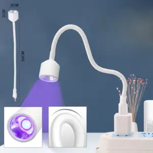 Portable LED Nail Curing Lamp with Adjustable Hose 16 S3dba6d0ecbc74d53a19d7781ef00180eK
