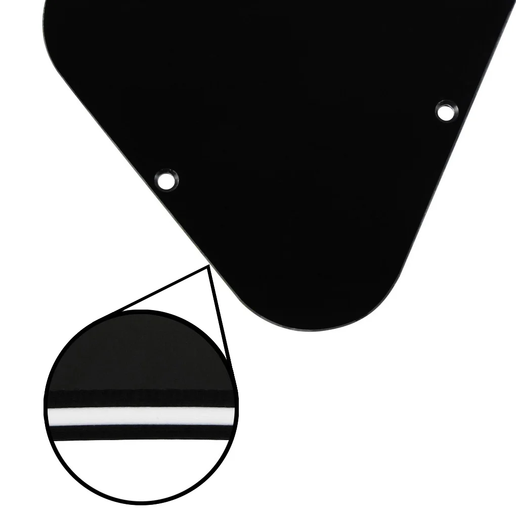 Black Les Paul Pickguard Set with Chrome Hardware 6 Black Les Paul Pickguard Set with Chrome Hardware - Image 6