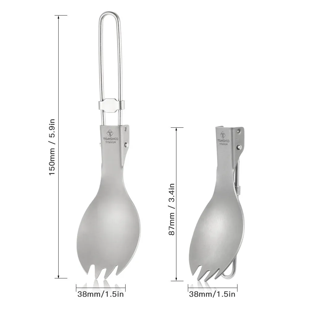 Titanium Folding Spork for Outdoor Use 6 Titanium Folding Spork for Outdoor Use - Image 6