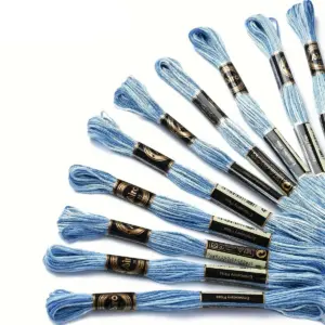 Vibrant Mercerized Cotton Embroidery Floss Set 18 S3ecd3caac36f45c489aa39f9b44ea42aa