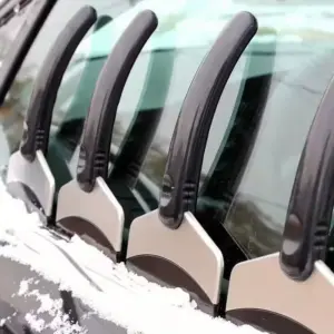 Black Car Ice Scraper Snow Shovel Tool