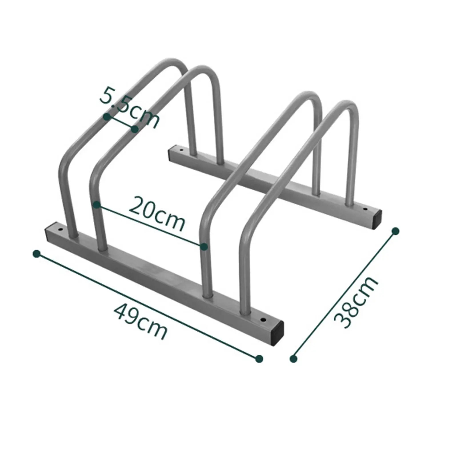 Durable Iron Bike Parking Stand for 2-3 Bikes 6 Durable Iron Bike Parking Stand for 2-3 Bikes - Image 6