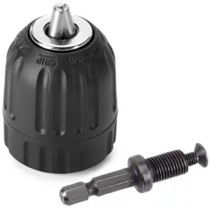 Black Impact Driver Drill Chuck Converter 3/8" UNF 14 S3f78f46190ea4354b31543fc38227a9aD