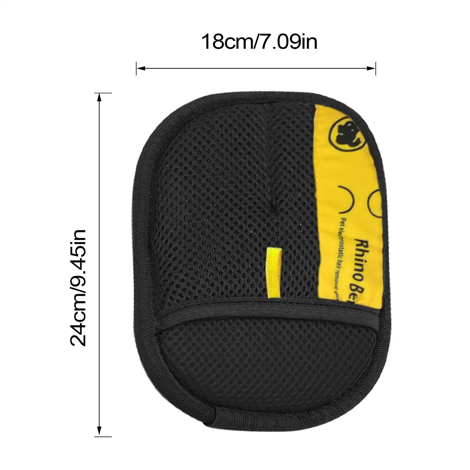 Black Pet Hair Removal Glove for Cats and Dogs 6 Black Pet Hair Removal Glove for Cats and Dogs - Image 6