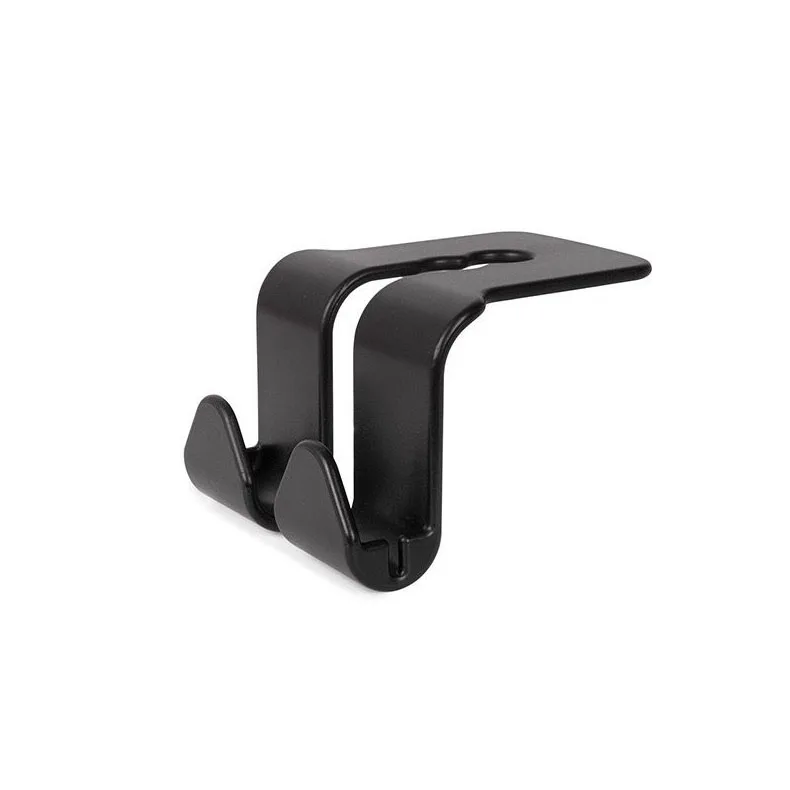 Black Car Headrest Hook for SUVs and Sedans 7 Black Car Headrest Hook for SUVs and Sedans - Image 7
