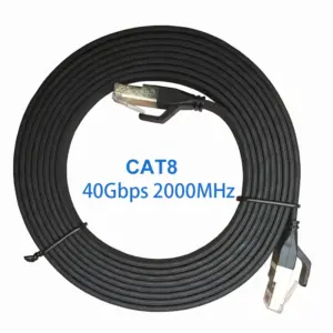 White Cat8 Ethernet Cable for High-Speed Data 14 S40ba1eec13a24d9f82ac60abe921d119X