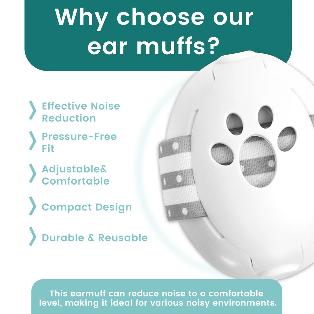 Baby Noise-Reducing Earmuffs for Comfort 4 Baby Noise-Reducing Earmuffs for Comfort - Image 4