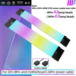 MetalFISH ARGB Extension Cable for PC Lighting 18 S41fd306c9a174543b9ef063d6add520bi