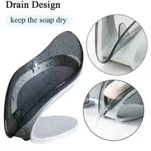 Leaf-Shaped Soap Dish with Suction Base 9 S42074cbb3c564009ba94d0ffec7c33b9T