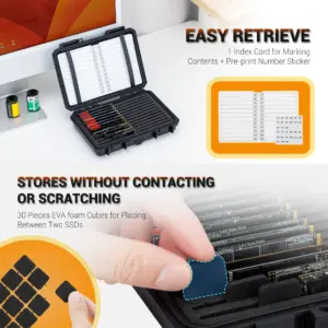 Black M.2 SSD Storage Case for 24 Drives 12 S42b3d46a19e445038ae4eb81a2d3263cl