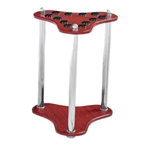 Elegant 12-Slot Wooden Pool Cue Rack 9 S42db750fd6154105867fdd5afdbe014cU