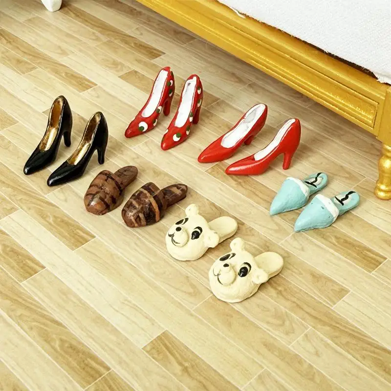 Miniature Dollhouse High Heels and Slippers Set 3 Miniature Dollhouse High Heels and Slippers Set - Image 3