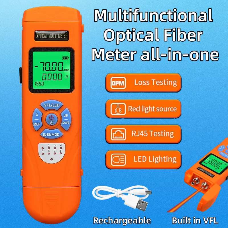 Rechargeable Mini Optical Power Meter AUA-C50/AUA-C70 3 Rechargeable Mini Optical Power Meter AUA-C50/AUA-C70 - Image 3