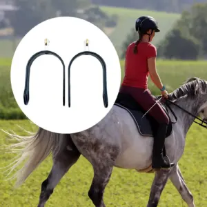 Black Aviation Aluminum Horse Spurs for Equestrians 11 S436644d9dc504f598b7bd0280b413344I