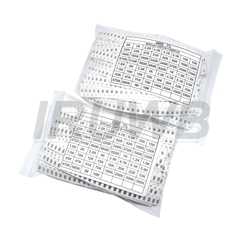 High-Precision Surface-Mount Resistor Kit 1500pcs 1 High-Precision Surface-Mount Resistor Kit 1500pcs