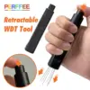 Black Retractable Espresso Distribution Tool
