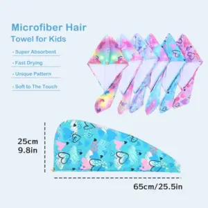 Vibrant Microfiber Hair Towel Cap in Assorted Designs 11 S43fae1a8599f4834bef9e67304848703v