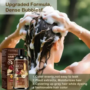 YUITIKUE Caramel Brown Hair Dye Shampoo 100ml 11 S4419941a62494a8aafcd7be7744cd602s