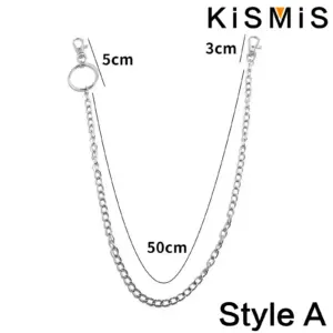Unisex Silver Zinc Alloy Pants Chain Style D 9 S442e4824ad1e41aaad6234ccb0ad97456