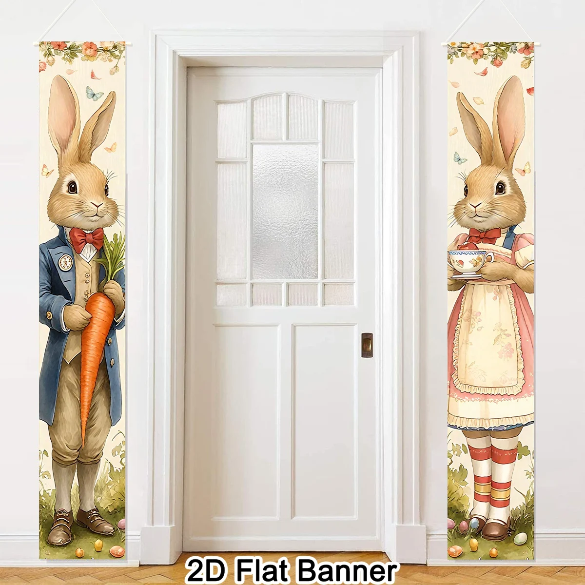 Easter Bunny Door Banners Set of Two 5 Easter Bunny Door Banners Set of Two - Image 5