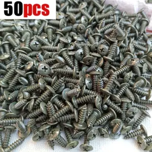 Vehicle Metal Fastener Set with Screws and Clips 18 S446e82054c8448b787d2a8cb980f4730X