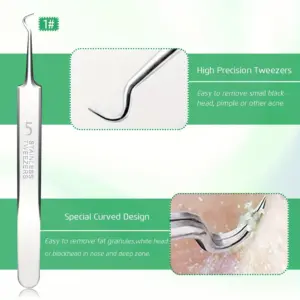 Stainless Steel Blackhead Removal Set for Skin 10 S4482f6b399d747c29b10e59676695de46