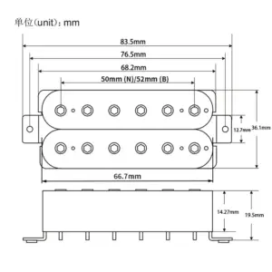 Alnico 5 Humbucker Pickup Set for Guitar 11 S44dee01b82a443b487d0a3853bdafc7eL