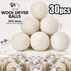 Natural Wool Dryer Balls for Laundry Softening