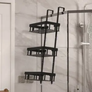 Wall-Mounted Bathroom Storage Rack 1123-3H 13 S4633fe907d6b499d9e1449c2d45a35929