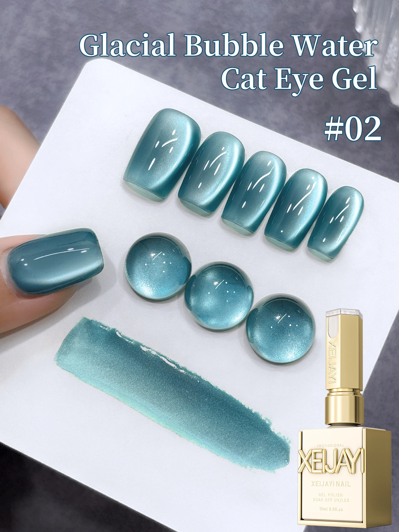 Ice-Inspired Gel Nail Polish - Glacier Series 15ml 7 Ice-Inspired Gel Nail Polish - Glacier Series 15ml - Image 7