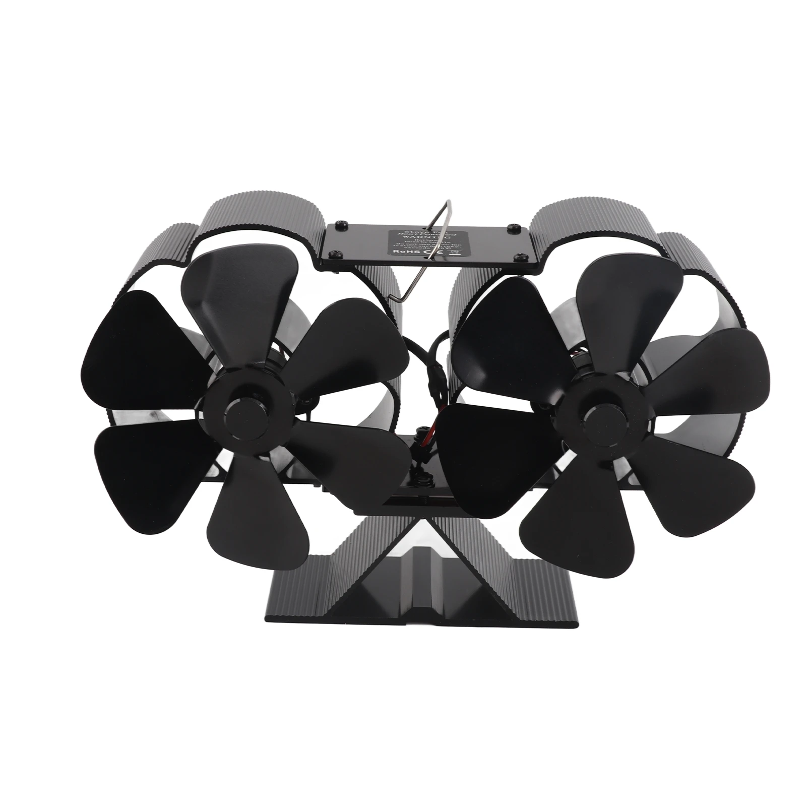 Heat-Powered Fireplace Fan 6-Blade Aluminum 2 Heat-Powered Fireplace Fan 6-Blade Aluminum - Image 2