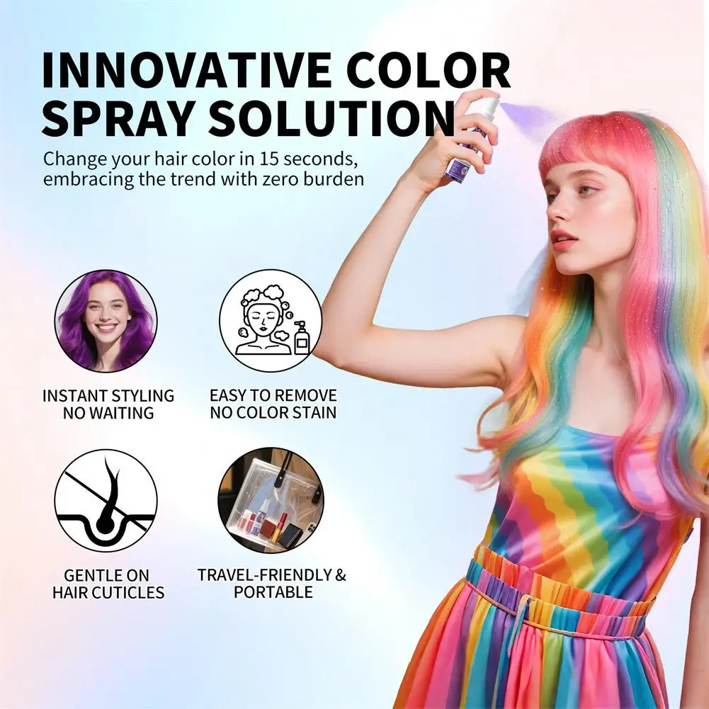 Vibrant Purple Hair Spray 30ml 3 Vibrant Purple Hair Spray 30ml - Image 3
