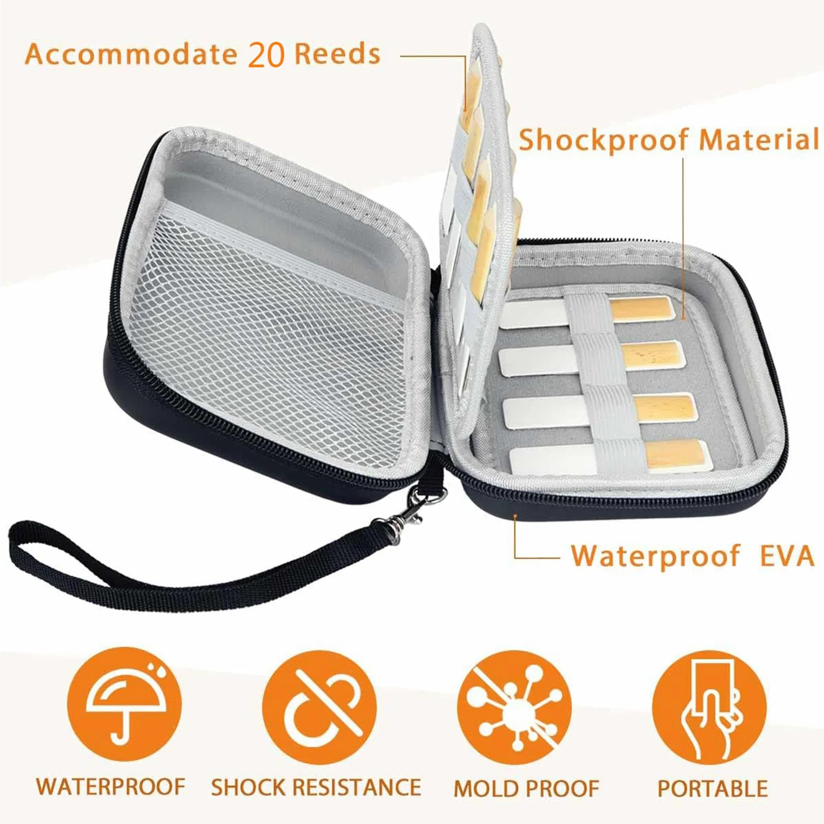 Reeds Case for Saxophone and Clarinet 3 Reeds Case for Saxophone and Clarinet - Image 3