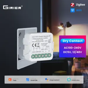 GIRIER WiFi ZigBee Dry Contact Switch Module
