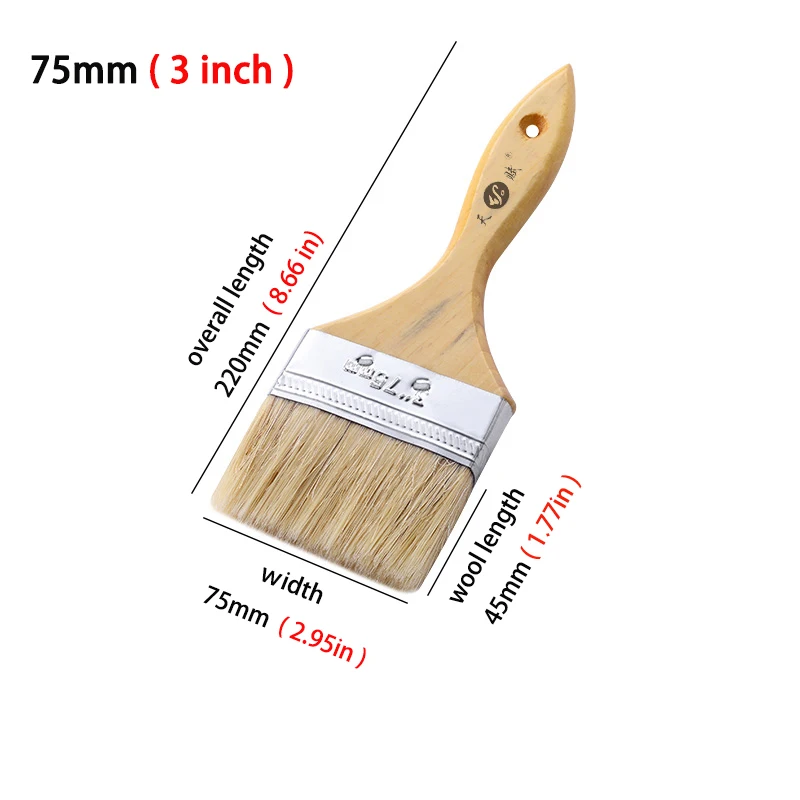 White Mane Brush for Painting and Cleaning 8 White Mane Brush for Painting and Cleaning - Image 8