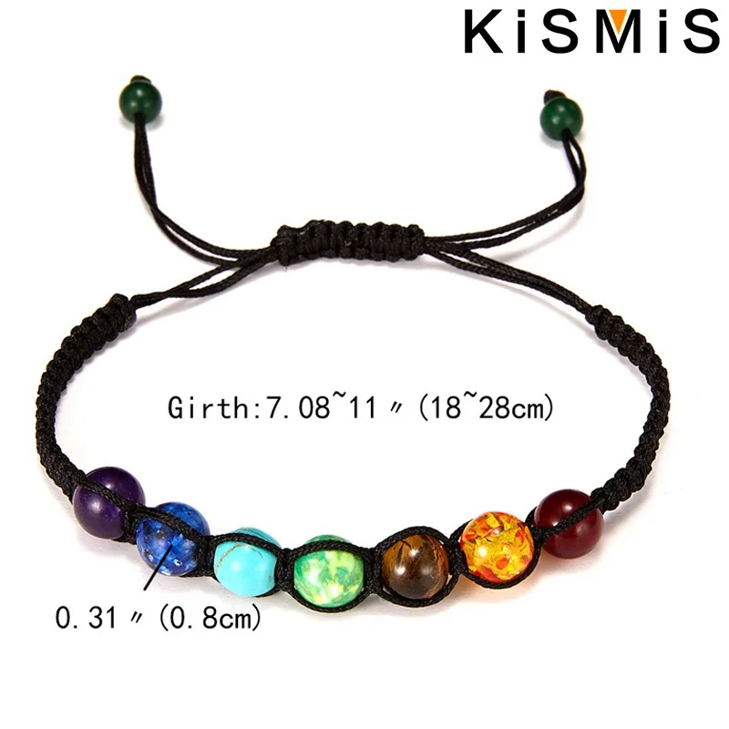 Vibrant Chakra Rainbow Beaded Bracelet 5 Vibrant Chakra Rainbow Beaded Bracelet - Image 5