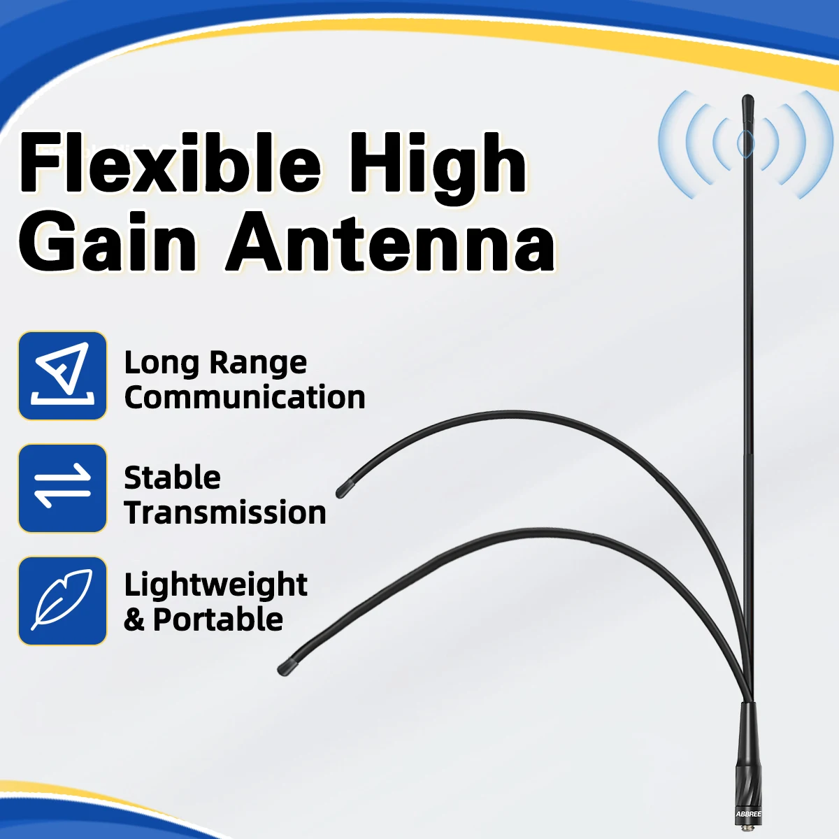 ABBREE AR-881 VHF/UHF SMA-Female Antenna 4 ABBREE AR-881 VHF/UHF SMA-Female Antenna - Image 4