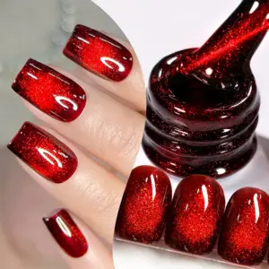Red Glass Bead Cat Magnetic Gel Polish 10ml 13 S4947ae50e5d04e2ea3b44c740f4fbe40S